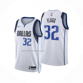 Camiseta Dallas Mavericks Cooper Flagg NO 32 Association 2025-26 Blanco