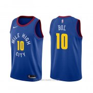 Camiseta Denver Nuggets Bol Bol NO 10 Statement Azul