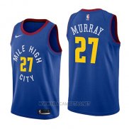 Camiseta Denver Nuggets Jamal Murray NO 27 Statement 2018-19 Azul