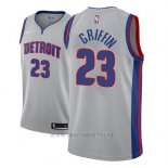 Camiseta Detroit Pistons Blake Griffin NO 23 Statement 2018-19 Gris