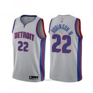 Camiseta Detroit Pistons Glenn Robinson III NO 22 Statement Gris