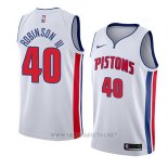 Camiseta Detroit Pistons Glenn Robinson III NO 40 Association 2018 Blanco