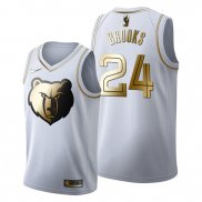 Camiseta Golden Edition Memphis Grizzlies Dillon Brooks NO 24 2019-20 Blanco