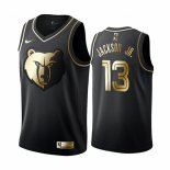 Camiseta Golden Edition Memphis Grizzlies Jaren Jackson Jr. NO 13 Negro