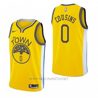 Camiseta Golden State Warriors Demarcus Cousins NO 0 Earned 2018-19 Amarillo