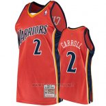 Camiseta Golden State Warriors Joe Barry Carroll NO 2 2009-10 Hardwood Classics Naranja