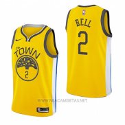 Camiseta Golden State Warriors Jordan Bell NO 2 Earned 2018-19 Amarillo