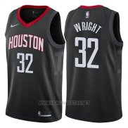 Camiseta Houston Rockets Brandan Wright NO 32 Statement 2017-18 Negro