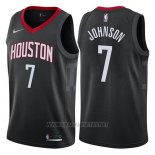 Camiseta Houston Rockets Joe Johnson NO 7 Statement 2017-18 Negro