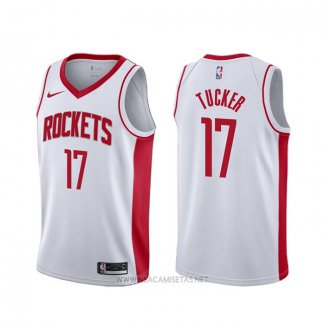 Camiseta Houston Rockets P.j. Tucker NO 17 Ciudad Edition Blanco