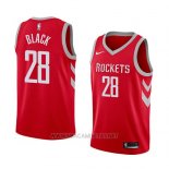 Camiseta Houston Rockets Tarik Black NO 28 Icon 2018 Rojo