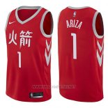 Camiseta Houston Rockets Trevor Ariza NO 1 Ciudad 2017-18 Rojo