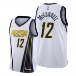 Camiseta Indiana Pacers T.j. Mcconnell NO 12 Ciudad Gris