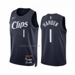 Camiseta Los Angeles Clippers James Harden NO 1 Ciudad 2023-24 Azul