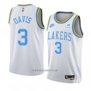 Camiseta Los Angeles Lakers Anthony Davis NO 3 Classic 2022-23 Blanco