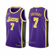 Camiseta Los Angeles Lakers Carmelo Anthony NO 7 Statement 2021 Violeta