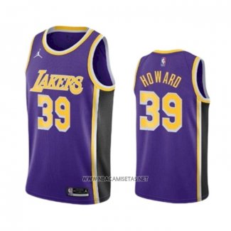 Camiseta Los Angeles Lakers Dwight Howard NO 39 Statement 2021-22 Violeta