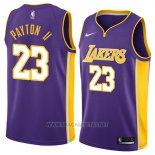 Camiseta Los Angeles Lakers Gary Payton II NO 23 Statement 2018 Violeta