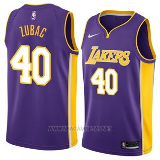 Camiseta Los Angeles Lakers Ivica Zubac NO 40 Statement 2018 Violeta