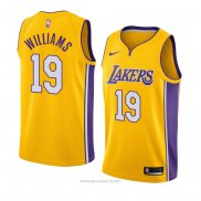 Camiseta Los Angeles Lakers Johnathan Williams NO 19 Icon 2018 Oro