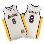 Camiseta Los Angeles Lakers Kobe Bryant NO 24 Hardwood Classics Blanco