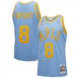 Camiseta Los Angeles Lakers Kobe Bryant NO 8 Mitchell & Ness 2001-02 Azul