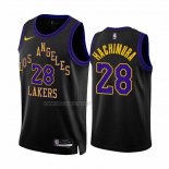 Camiseta Los Angeles Lakers Rui Hachimura NO 28 Ciudad 2023-24 Negro