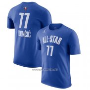 Camiseta Manga Corta All Star 2023 Luka Doncic Azul