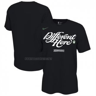 Camiseta Manga Corta Boston Celtics 2025 NBA Playoffs Negro