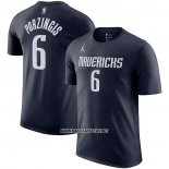 Camiseta Manga Corta Dallas Mavericks Kristaps Porzingis Statement Azul