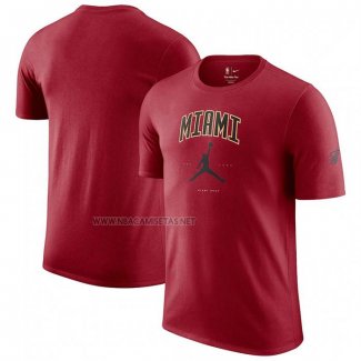 Camiseta Manga Corta Miami Heat Essential Ciudad Rojo