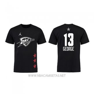 Camiseta Manga Corta Paul George All Star 2019 Oklahoma City Thunder Negro