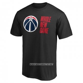 Camiseta Manga Corta Washington Wizards Whole New Game Negro