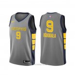 Camiseta Memphis Grizzlies Andre Iguodala NO 9 Ciudad 2019-20 Gris