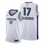 Camiseta Memphis Grizzlies Jonas Valanciunas NO 17 Association Blanco
