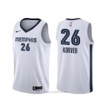 Camiseta Memphis Grizzlies Kyle Korver NO 26 Association Blanco