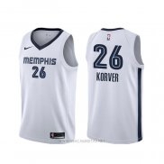 Camiseta Memphis Grizzlies Kyle Korver NO 26 Association Blanco