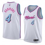 Camiseta Miami Heat Aj Hammons NO 4 Ciudad 2018 Blanco