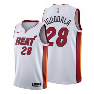 Camiseta Miami Heat Andre Iguodala NO 28 Association 2019-20 Blanco