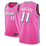 Camiseta Miami Heat Dion Waiters NO 11 Earned 2018-19 Rosa