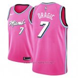 Camiseta Miami Heat Goran Dragic NO 7 Earned 2018-19 Rosa