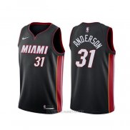 Camiseta Miami Heat Ryan Anderson NO 31 Icon Negro