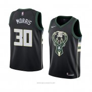 Camiseta Milwaukee Bucks Jaylen Morris NO 30 Statement 2018 Negro