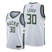 Camiseta Milwaukee Bucks Jon Leuer NO 30 Association Blanco