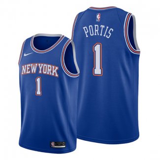 Camiseta New York Knicks Bobby Portis NO 1 Statement Azul