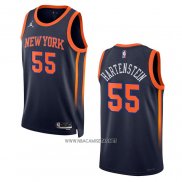 Camiseta New York Knicks Isaiah Hartenstein NO 55 Statement 2022-23 Negro