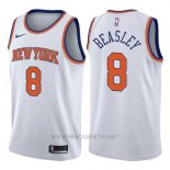 Camiseta New York Knicks Michael Beasley NO 8 Association 2017-18 Blanco