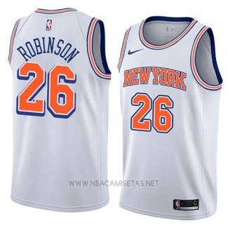 Camiseta New York Knicks Mitchell Robinson NO 26 Statement 2018 Blanco