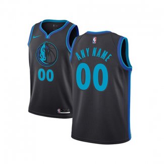 Camiseta Nino Dallas Mavericks Personalizada Ciudad 2018-19 Azul