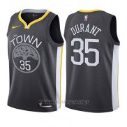 Camiseta Nino Golden State Warriors Kevin Durant NO 35 Statement 2017-18 Gris